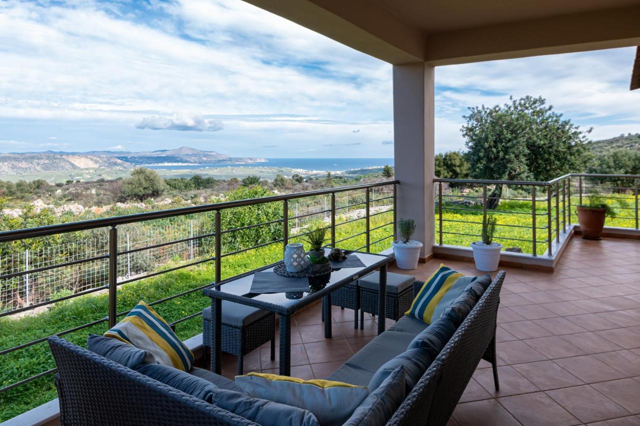 Stone Villa Halepa With Panoramic View. Neon Khorion  Exterior photo