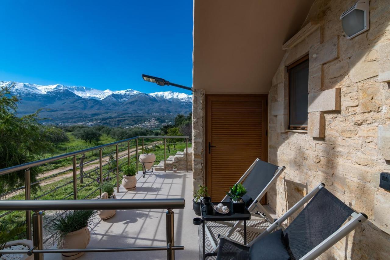 Stone Villa Halepa With Panoramic View. Neon Khorion  Exterior photo