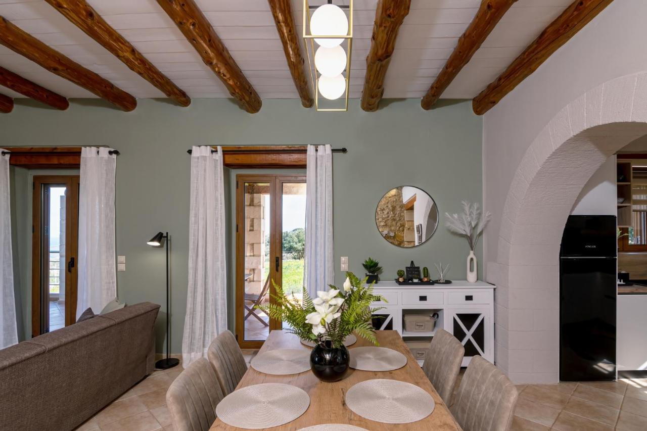 Stone Villa Halepa With Panoramic View. Neon Khorion  Exterior photo