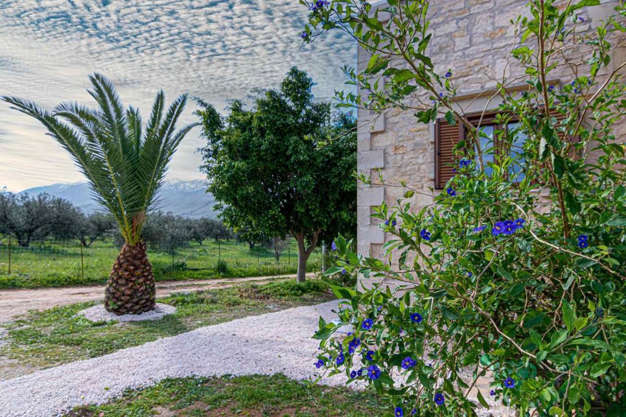 Stone Villa Halepa With Panoramic View. Neon Khorion  Exterior photo