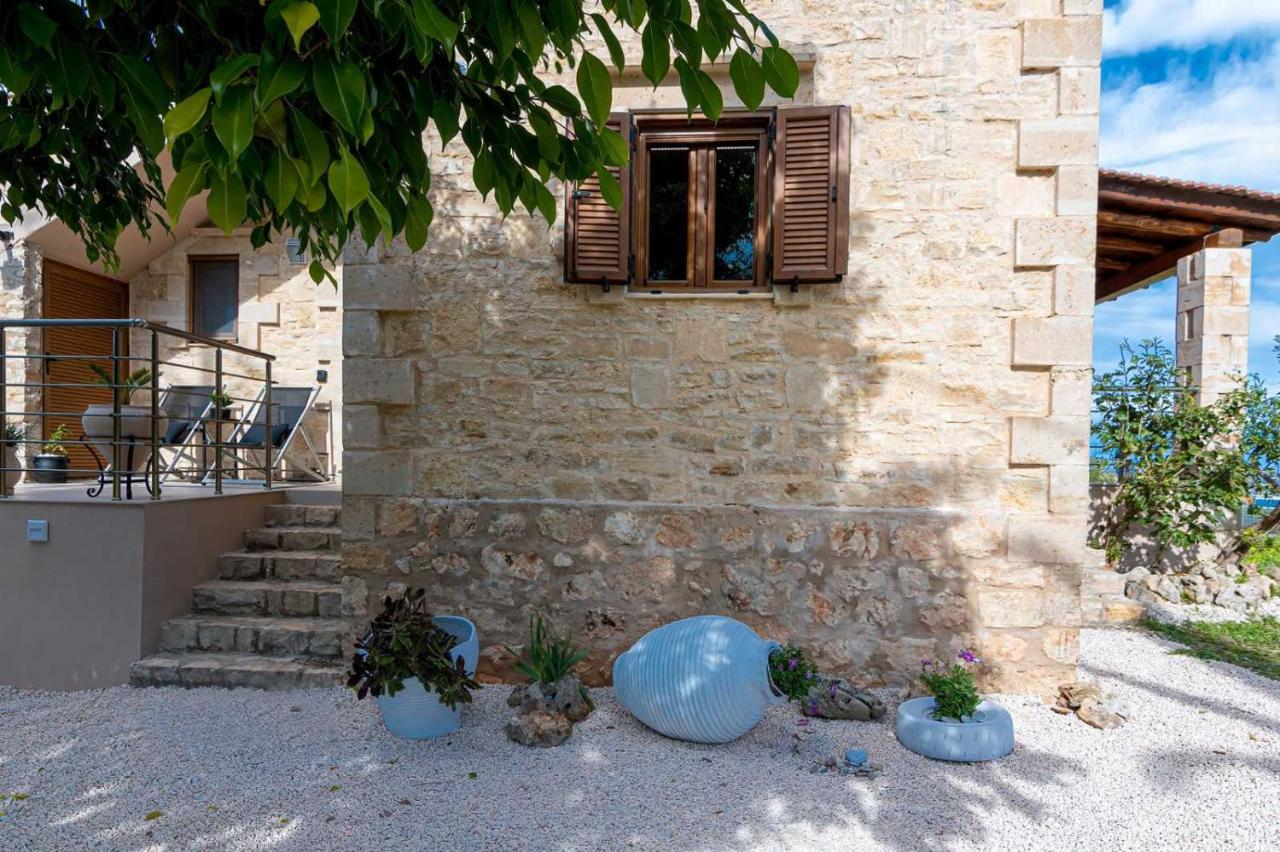 Stone Villa Halepa With Panoramic View. Neon Khorion  Exterior photo