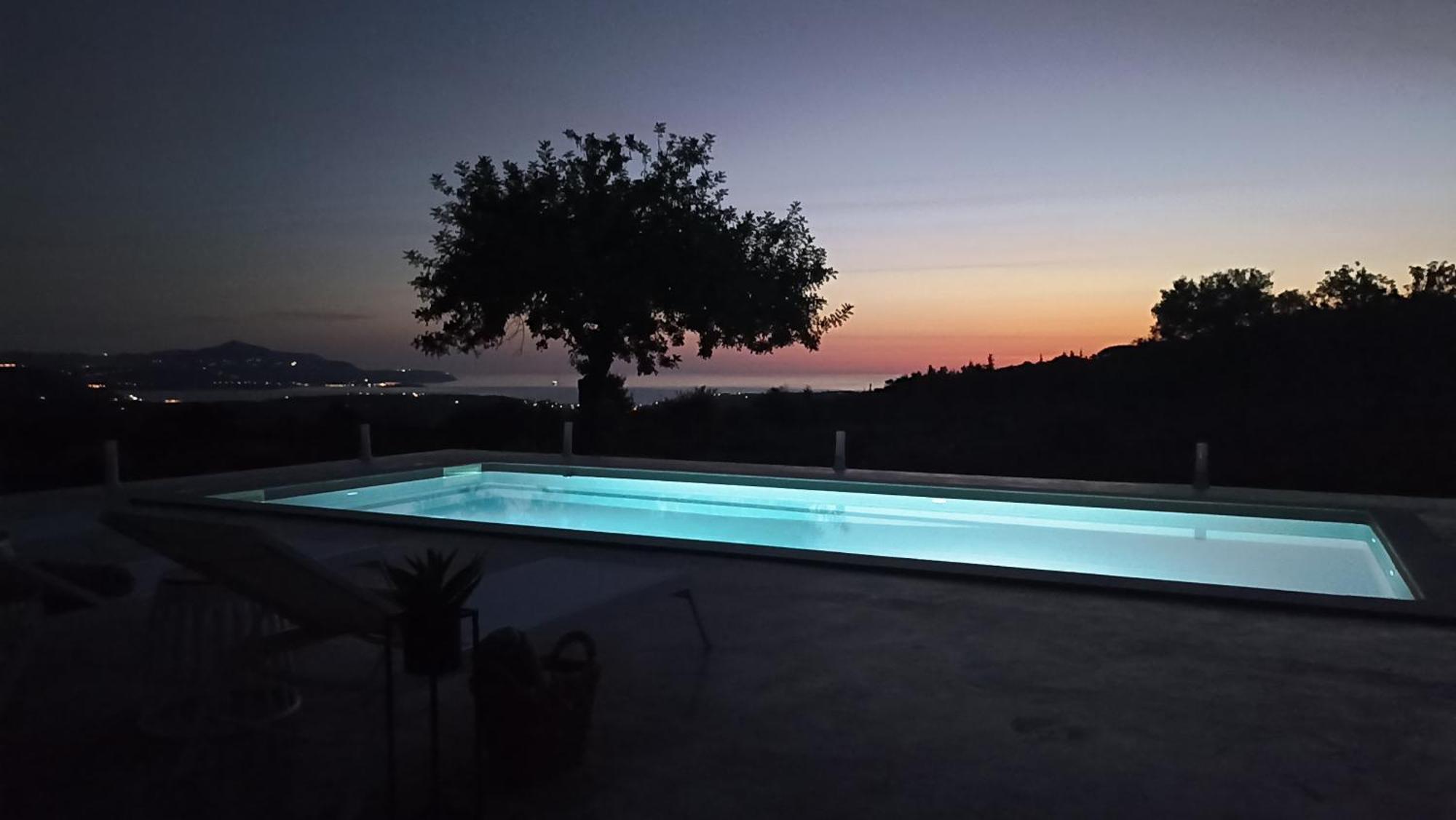 Stone Villa Halepa With Panoramic View. Neon Khorion  Exterior photo