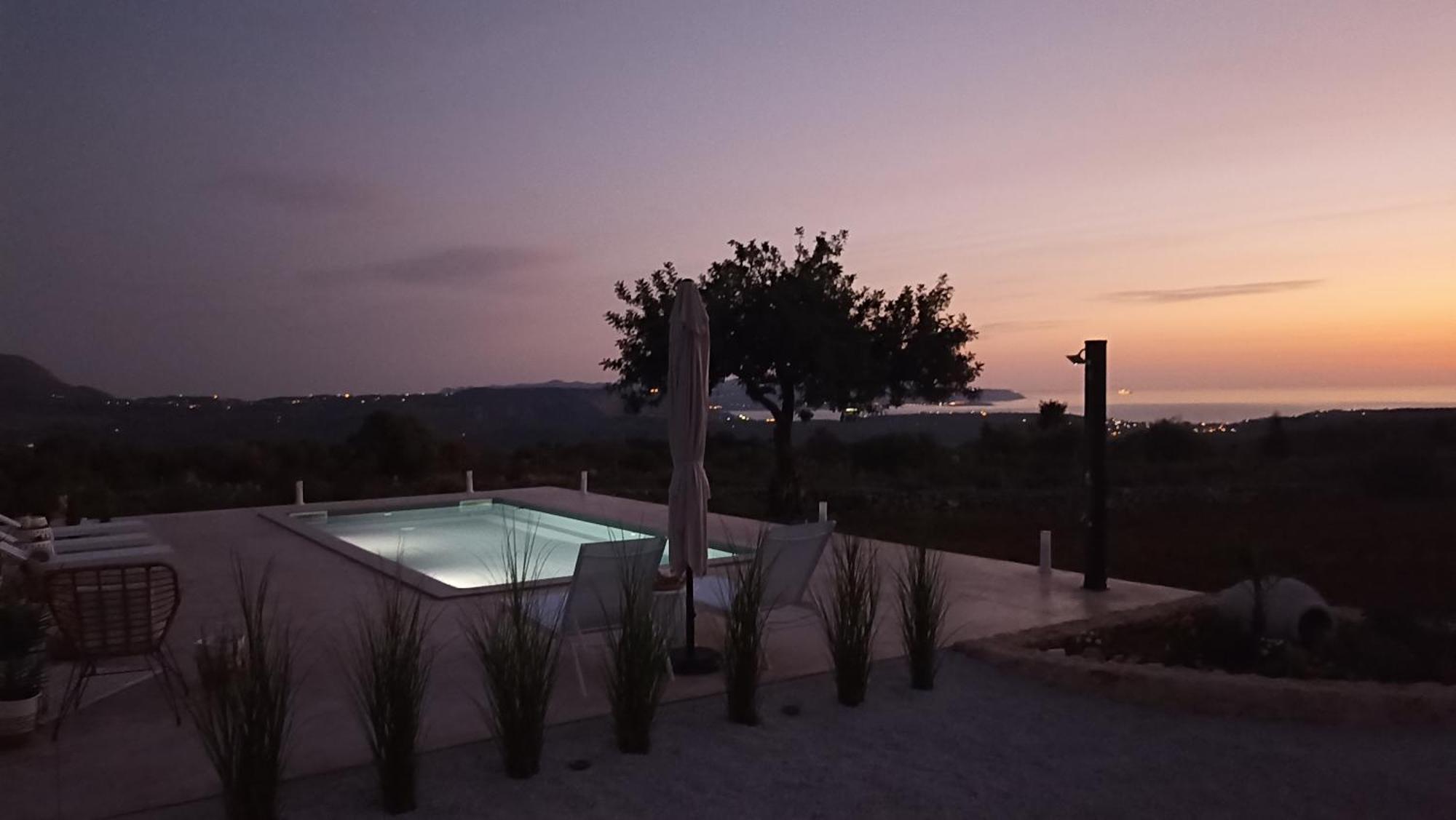 Stone Villa Halepa With Panoramic View. Neon Khorion  Exterior photo