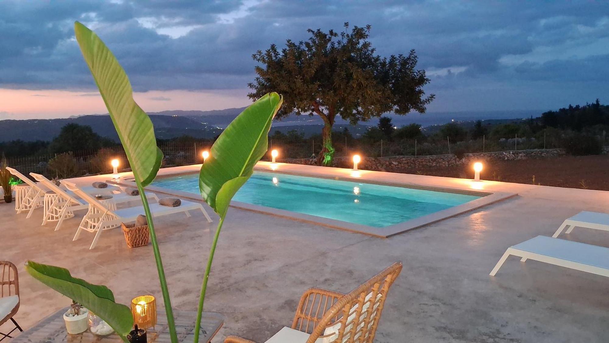 Stone Villa Halepa With Panoramic View. Neon Khorion  Exterior photo