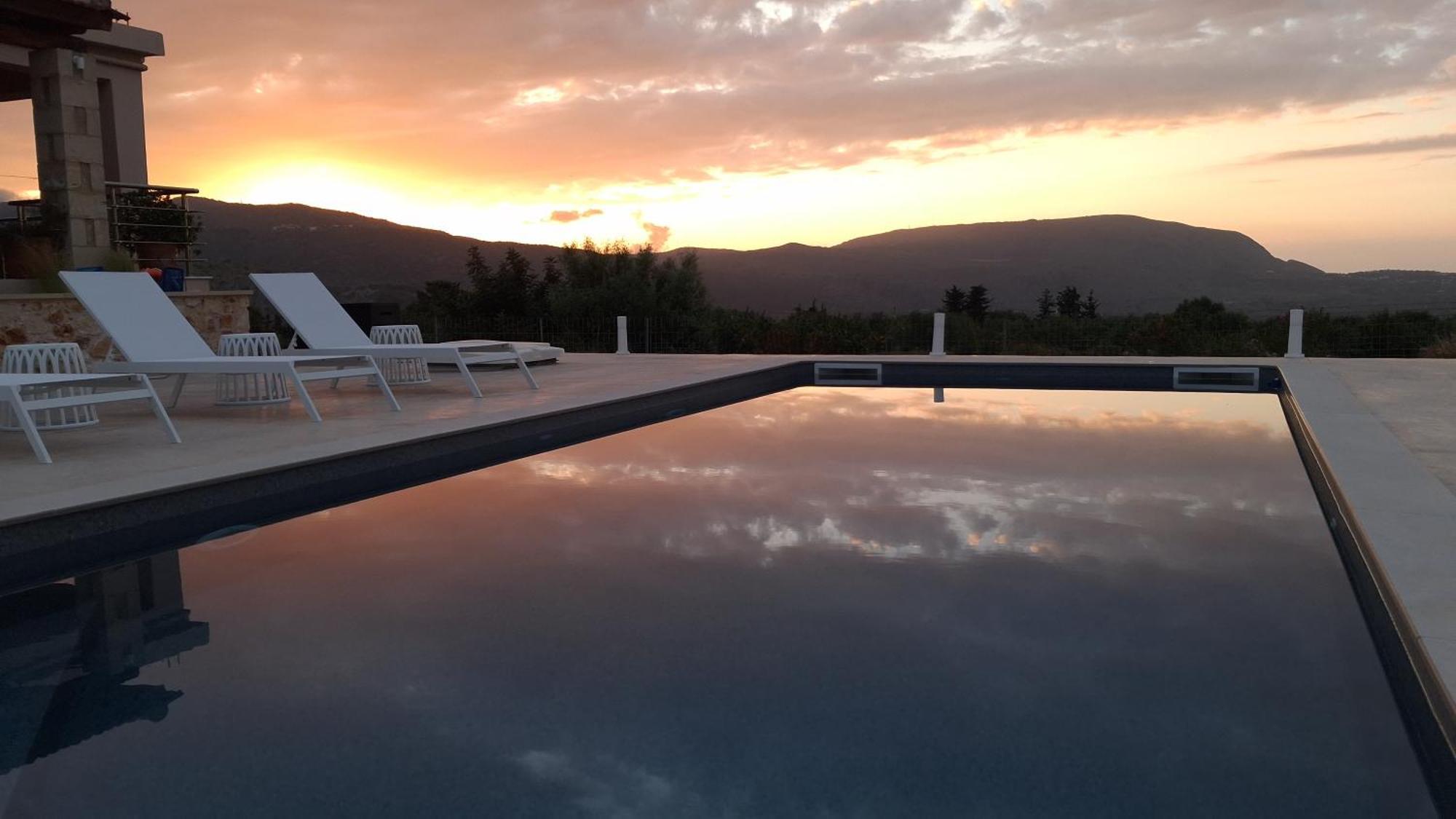Stone Villa Halepa With Panoramic View. Neon Khorion  Exterior photo