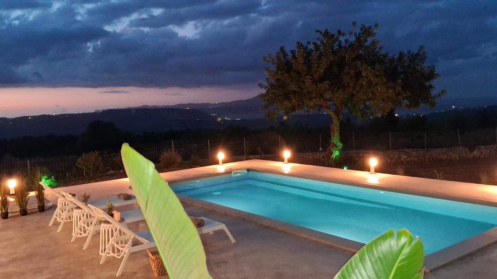 Stone Villa Halepa With Panoramic View. Neon Khorion  Exterior photo